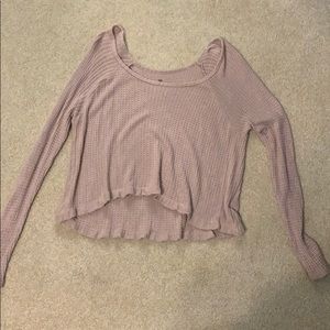 Long sleeve cropped top